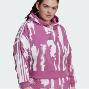 NWT Women's Plus Size 3X Adidas cropped hoodie
